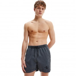  Medium Badeshorts mit Tunnelzug Authentic - grau - CALVIN KLEIN KM0KM00742-BEH 