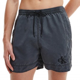  Medium Badeshorts mit Tunnelzug Authentic - grau - CALVIN KLEIN KM0KM00742-BEH 