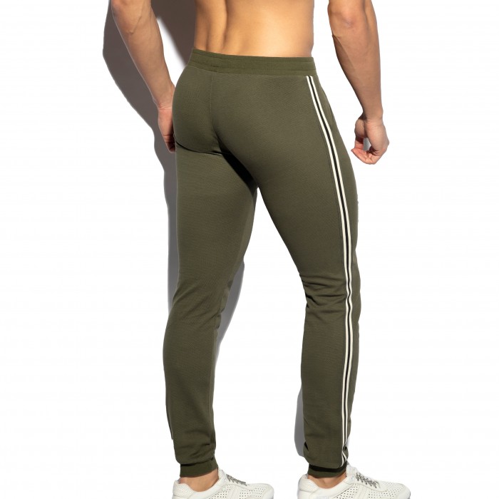  Pantalon sport FIT TAPE - kaki - ES COLLECTION SP209-C12 