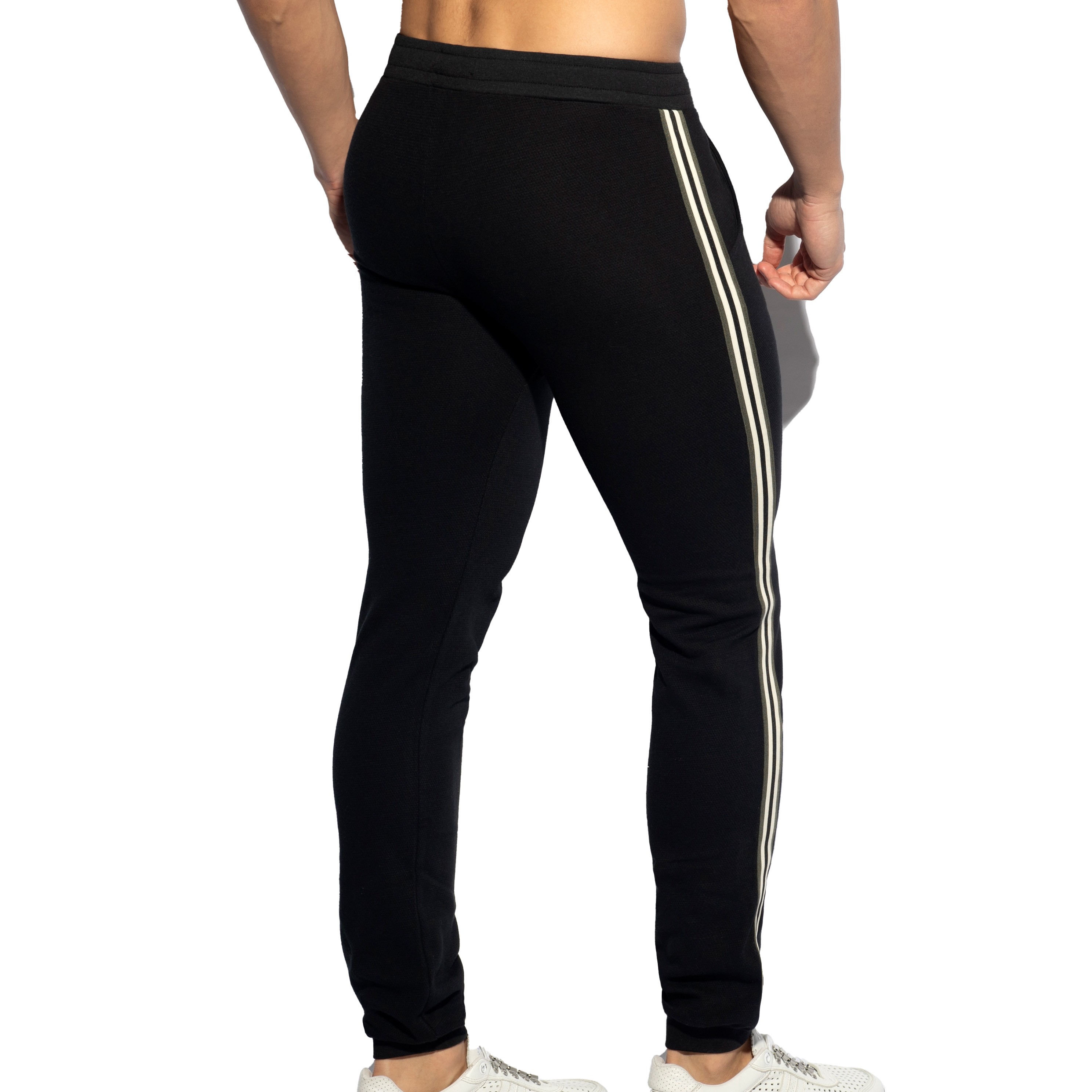 Pantalon sport FIT TAPE - kaki: Pantalons pour homme de la marque E