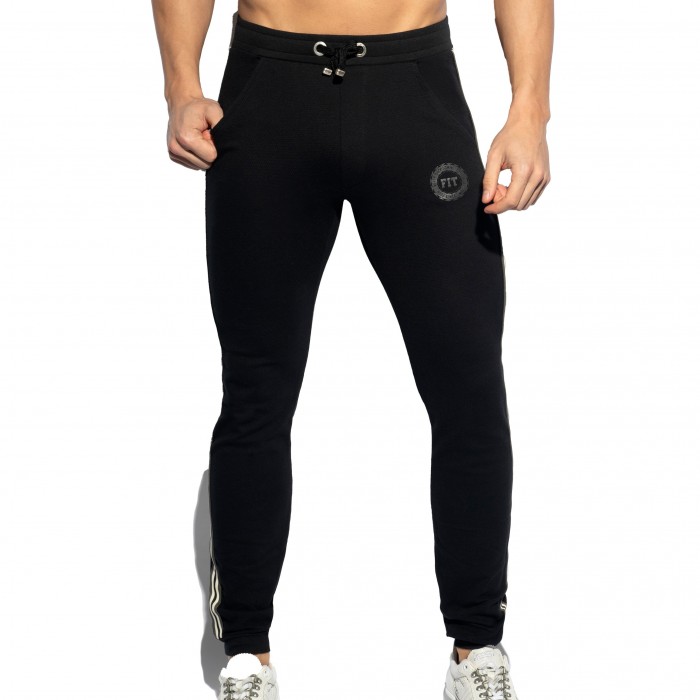  Pantalon sport FIT TAPE - noir - ES COLLECTION SP209-C10 