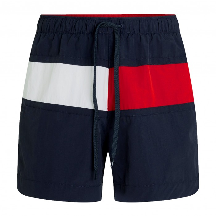 Short de bain mi-long colour block - bleu marine foncé - TOMMY HILFIGER *UM0UM02055-DW5