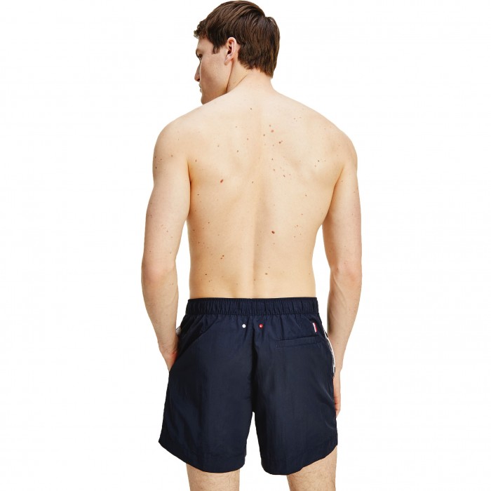  Short de bain mi-long colour block - bleu marine foncé - TOMMY HILFIGER *UM0UM02055-DW5 