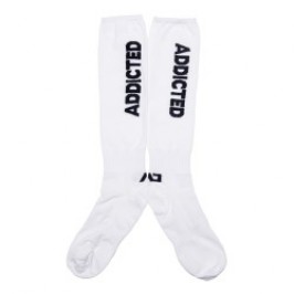  Chaussettes longues - blanc - ADDICTED AD381-C01 