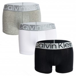 Boxer Calvin Klein Steel Cotton - grey black white (Set of 3) - CALVIN KLEIN *NB3130A-MPI