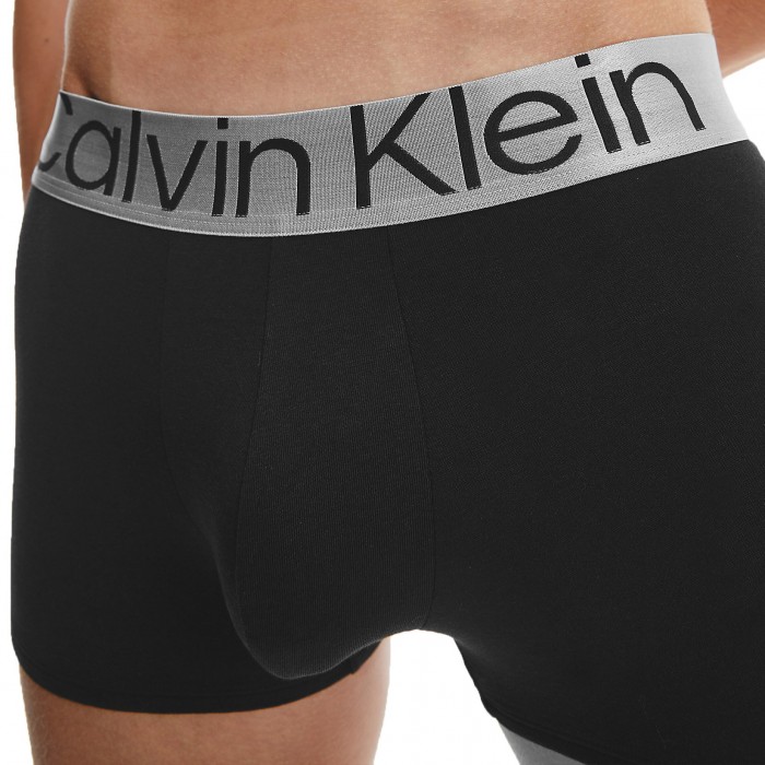  Boxer Calvin Klein Acciaio Cotone - grigio nero bianco (Set di 3) - CALVIN KLEIN *NB3130A-MPI 