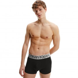  Boxer Calvin Klein Steel Cotton - grau schwarz Weiß (3er Set) - CALVIN KLEIN *NB3130A-MPI 