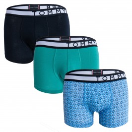  3 pack boxer aderenti con elastico iconico Tommy - verde e blu - TOMMY HILFIGER *UM0UM01565-0S1 