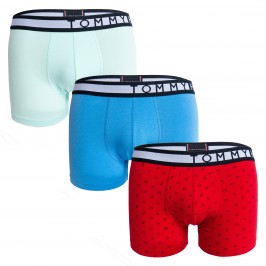  3er-Pack Trunks mit Logo-Taillenbund Tommy - rot und blau - TOMMY HILFIGER *UM0UM01565-00R 