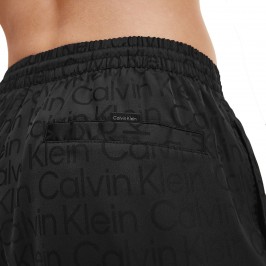  Medium Drawstring Swim Shorts Calvin Klein Core solids - black - CALVIN KLEIN *KM0KM00726-0GO 