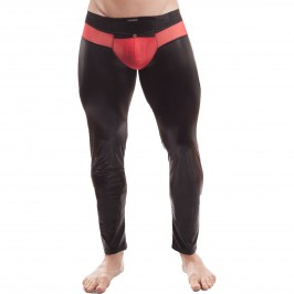  Leggins Clubwear Poison - noir et rouge - WOJOER 377T269-SR 