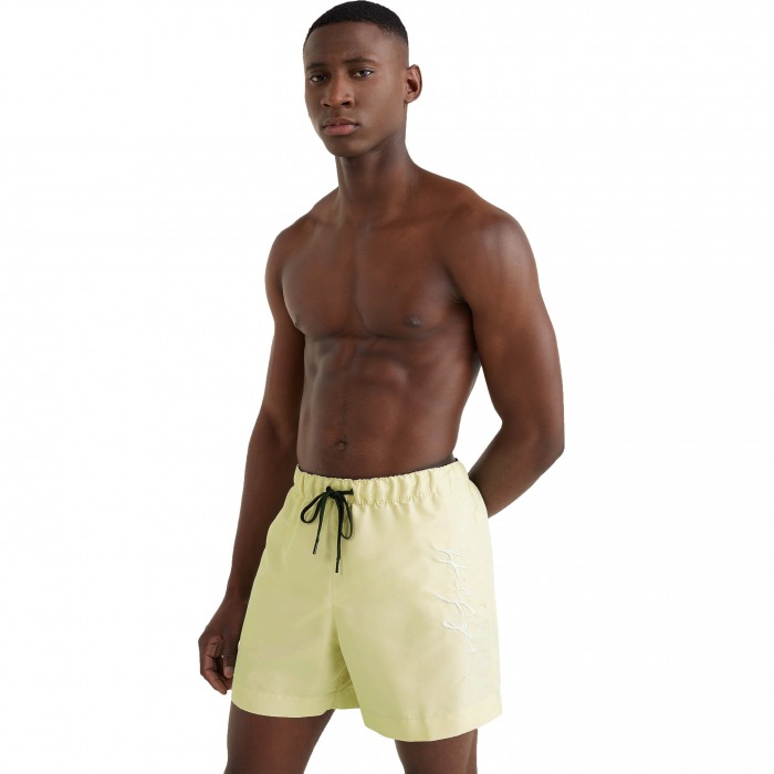  Mid-length swim shorts Tommy  with signature logo - yellow - TOMMY HILFIGER *UM0UM02299-ZI9 