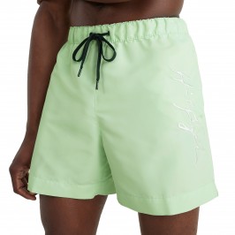  Mid-length swim shorts Tommy  with signature logo - green - TOMMY HILFIGER *UM0UM02299-LXY 