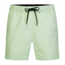 Pantalones cortos de natación de longitud media Tommy con el logotipo de la firma - verde - TOMMY HILFIGER *UM0UM02299-LXY