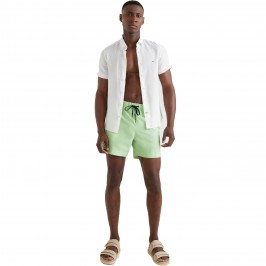  Short de bain mi-long Tommy à logo signature - vert - TOMMY HILFIGER *UM0UM02299-LXY 