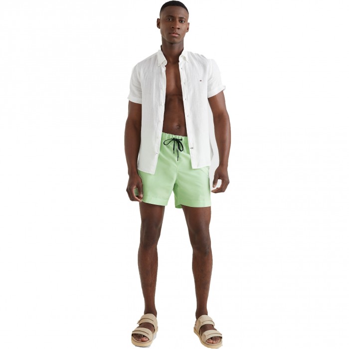  Pantaloncini da bagno di media Tommy  lunghezza con logo - verde - TOMMY HILFIGER *UM0UM02299-LXY 