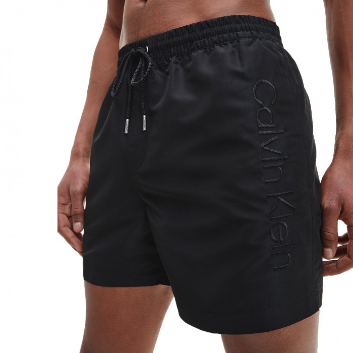  Medium Badeshorts Mit Tunnelzug Calvin Klein Core - schwarz - CALVIN KLEIN *KM0KM00718-BEH 