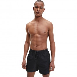  Medium Drawstring Swim Shorts Calvin Klein Core - black - CALVIN KLEIN *KM0KM00718-BEH 