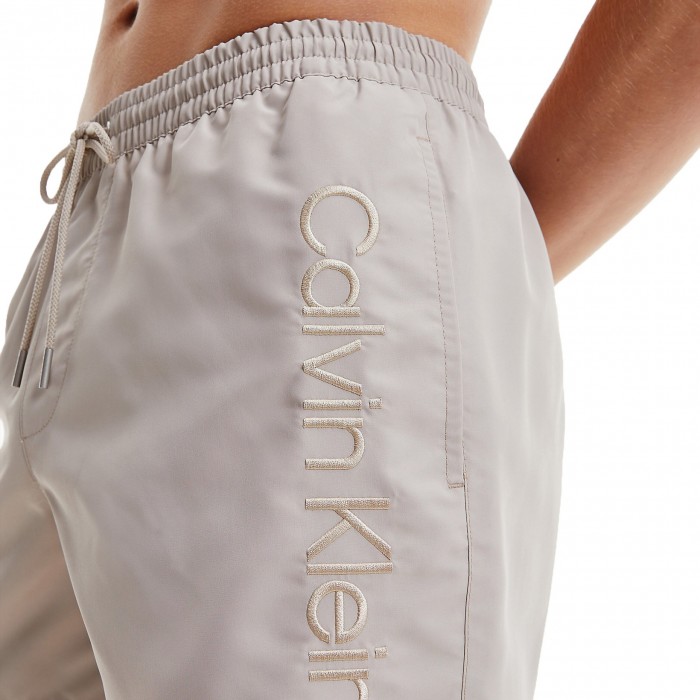  Medium Drawstring Swim Shorts Calvin Klein Core - beige - CALVIN KLEIN *KM0KM00718-ABM 