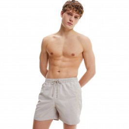  Pantaloncini Da Bagno Con Cordoncino Medio Calvin Klein Core - beige - CALVIN KLEIN *KM0KM00718-ABM 