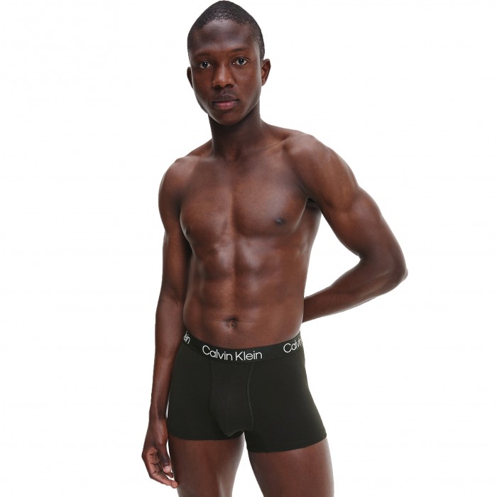  Set of 3 Boxers Modern Structure - grey, black and yellow - CALVIN KLEIN *NB2970A-1RN 