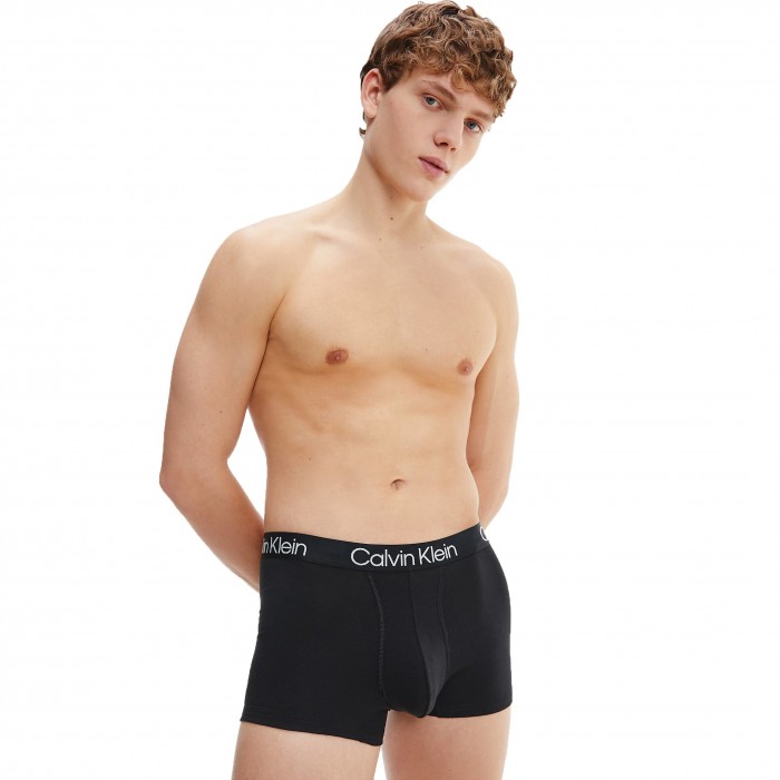  Set of 3 Boxers Modern Structure - grey, black and yellow - CALVIN KLEIN *NB2970A-1RN 