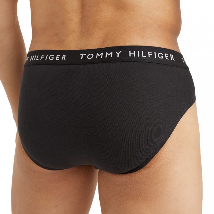  Pack of 3 Tommy cotton briefs - black - TOMMY HILFIGER UM0UM02206-0TE 