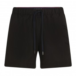 Mid-length swim shorts Tommy  with signature logo - black - TOMMY HILFIGER *UM0UM02299-BDS