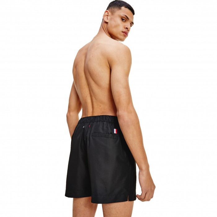  Short de bain mi-long Tommy à logo signature - noir - TOMMY HILFIGER *UM0UM02299-BDS 