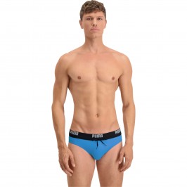  Slip de bain PUMA Swim Logo - bleu énergie - PUMA 100000026-015 