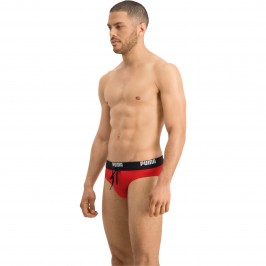  BADESlip PUMA Swim Logo - rot - PUMA 100000026-002 