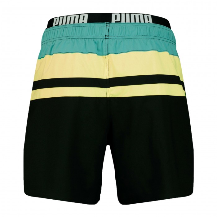  Short de bain mi-long PUMA Swim Heritage Stripe - Mineral bleu - PUMA 701211024-001 