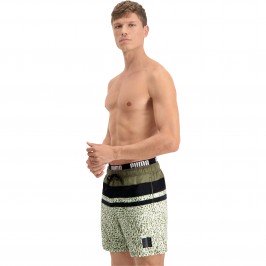  PUMA Swim Heritage Stripe Mid-Length Swim Shorts - Moss green - PUMA 701211024-004 