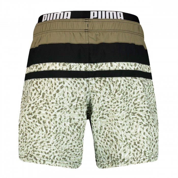  PUMA Swim Heritage Stripe Mittellange Badeshorts - Moss grün - PUMA 701211024-004 