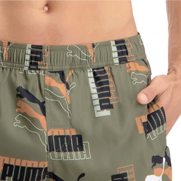  Short de bain court PUMA Swim Logo - kaki - PUMA 701218241-002 