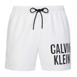 Medium Drawstring Swim Shorts Intense Power - white - CALVIN KLEIN *KM0KM00701-YCD