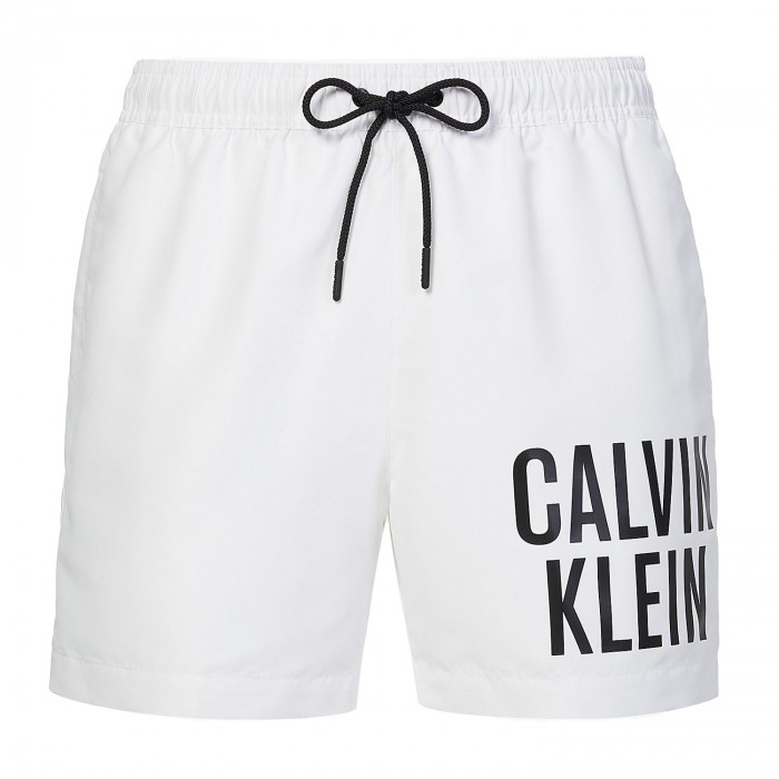 Medium Badeshorts mit Tunnelzug Intense Power - weiß - CALVIN KLEIN *KM0KM00701-YCD