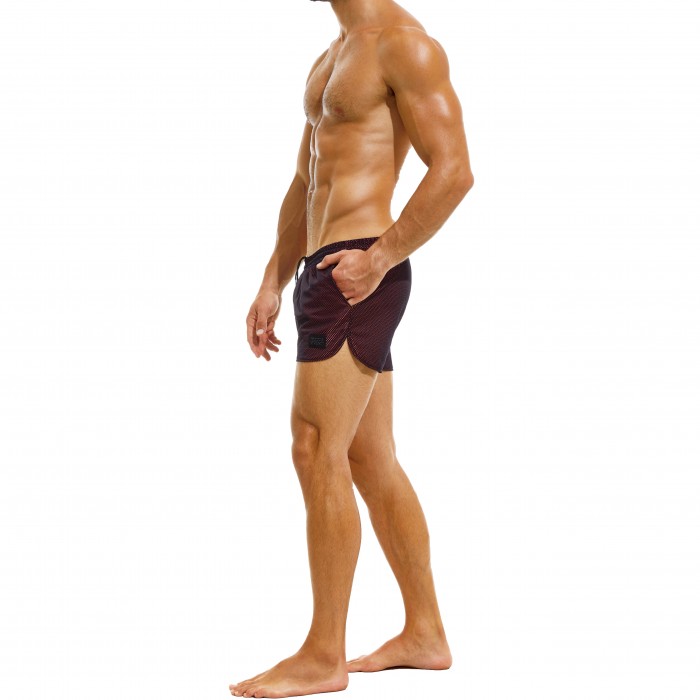  Short de bain Cut Jogging Dark - rouge - MODUS VIVENDI GS2231-WINE 