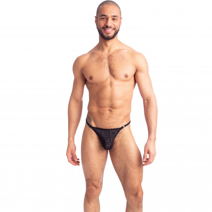  Devoré Noir - Striptease Thong - L'HOMME INVISIBLE UW21X-DEV-DE1 