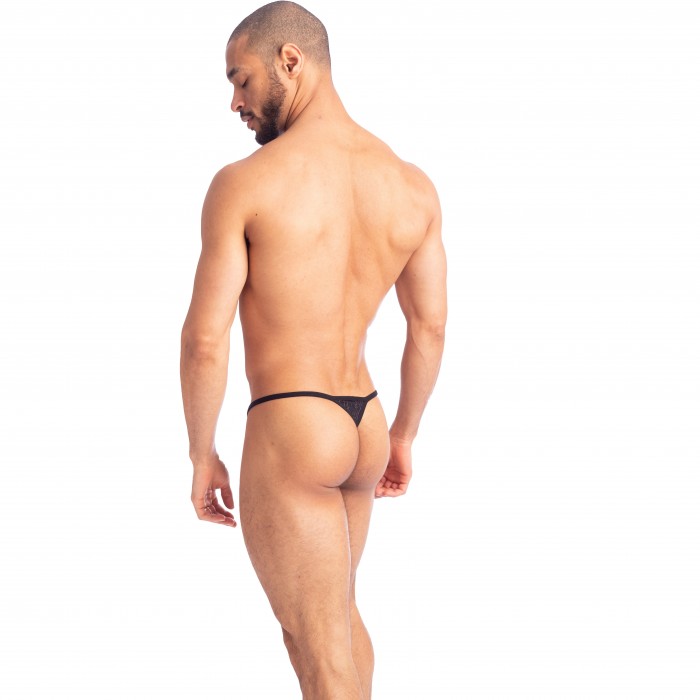  Devoré Noir - String Striptease - L'HOMME INVISIBLE UW21X-DEV-DE1 