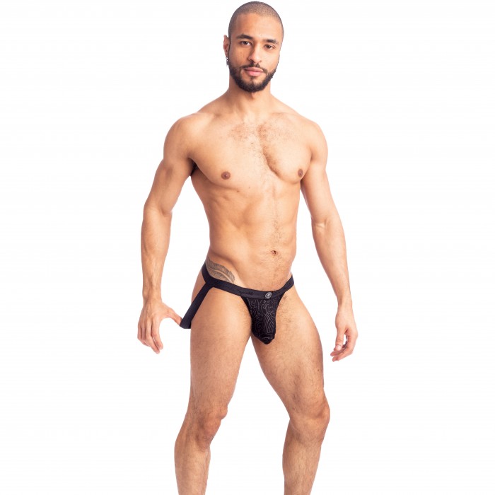  Devoré Noir - Jockstrap - L'HOMME INVISIBLE MY45-DEV-DE1 