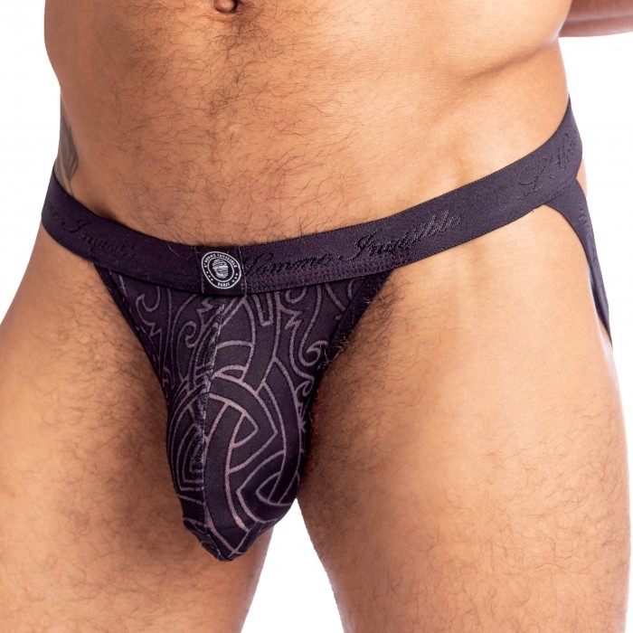  Devoré Noir - Jockstrap - L'HOMME INVISIBLE MY45-DEV-DE1 