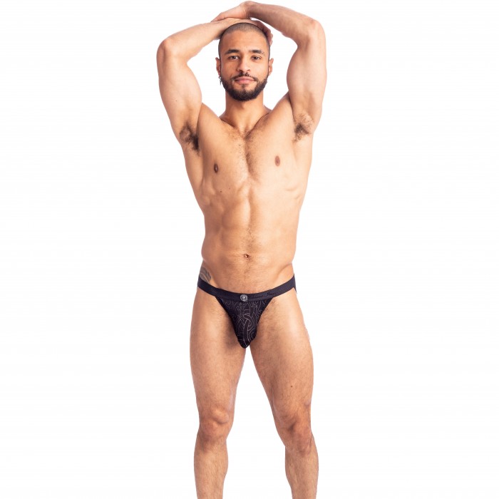  Devoré Noir - Jockstrap - L'HOMME INVISIBLE MY45-DEV-DE1 