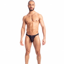  Devoré Noir - Jockstrap - L'HOMME INVISIBLE MY45-DEV-DE1 