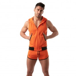  Veste à capuche sans manche Mesh - orange - TOF PARIS TOF202O 