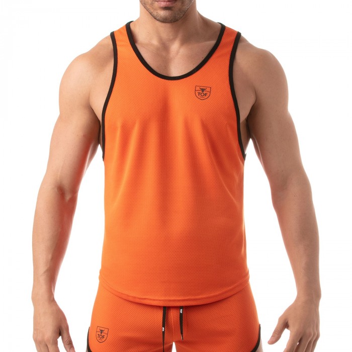  Leichtes Tanktop Mesh - orange - TOF PARIS TOF203O 