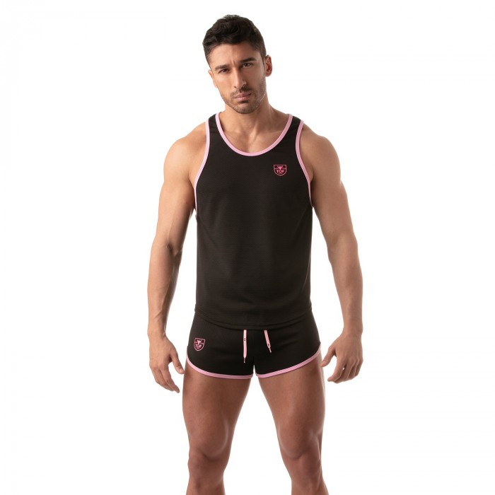  Leichtes Tanktop Mesh - schwarz - TOF PARIS TOF203N 