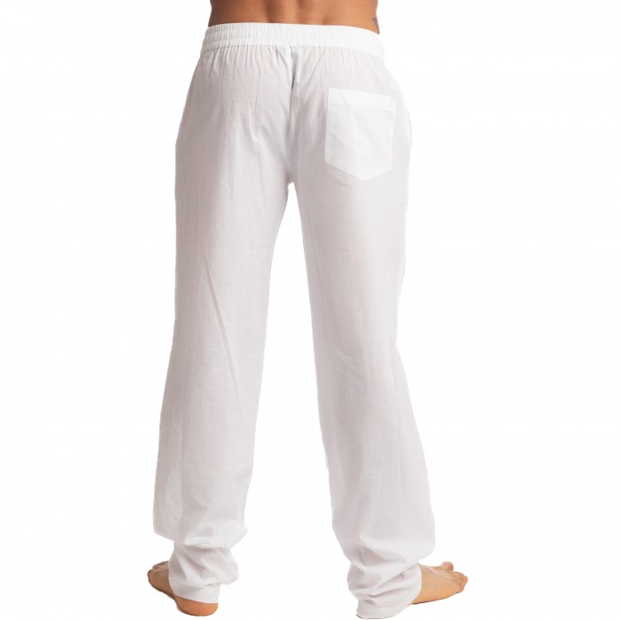  Pantalon Lounge - blanc - L'HOMME INVISIBLE HW144-LOU-002 