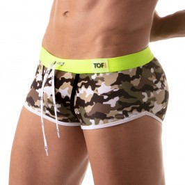  Iconic Swim Trunks - Khaki Camouflage - TOF PARIS TOF207K 