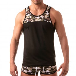  Camiseta sin mangas Iconic - Camuflaje caqui -  TOF211K 